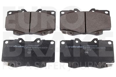 Комплект тормозных колодок, дисковый тормоз EUROBRAKE 5502224596 для TOYOTA FORTUNER