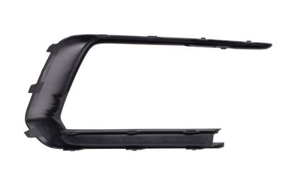 Voorbumper afdekking Voor Links (mistlamp frame, zwart glanzend, GLI) past: VW JETTA IV 09.14-01.18