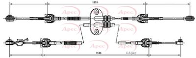 Cable Pull, manual transmission APEC CAB7027