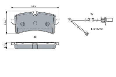 SET PLACUTE FRANA FRANA DISC BOSCH 0986424404 6