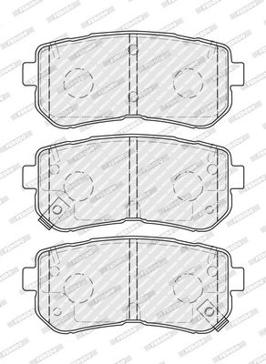 BREMSBELAGSATZ SCHEIBENBREMSE FERODO FDB4771 1