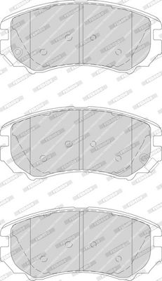 BREMSBELAGSATZ SCHEIBENBREMSE FERODO FDB1733 2