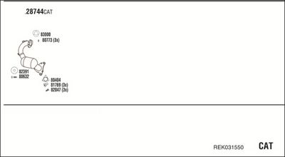 ABGASANLAGE WALKER REK031550