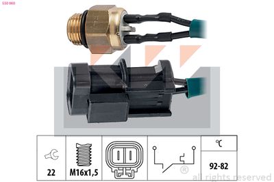 TEMPERATURSCHALTER KüHLERLüFTER KW 550060