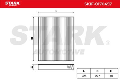 Филтър купе (поленов филтър) STARK SKIF-0170457