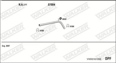Изпускателна система WALKER VWK016105B