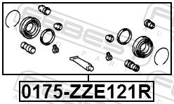 Repair Kit, brake caliper 0175-ZZE121R