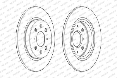Remschijf set (2 stuks) Achter Links/Rechts past: HONDA INSIGHT, JAZZ III 1.3H 04.09-12.15