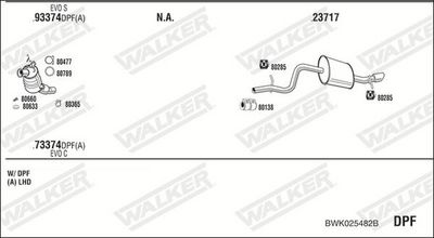 Изпускателна система WALKER BWK025482B