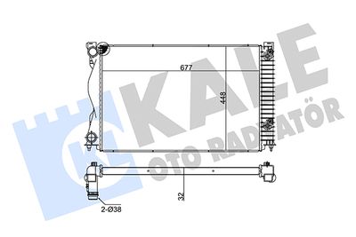 KALE OTO RADYATÖR 353100 Радиатор охлаждения двигателя для AUDI A6 C6 (4F2)