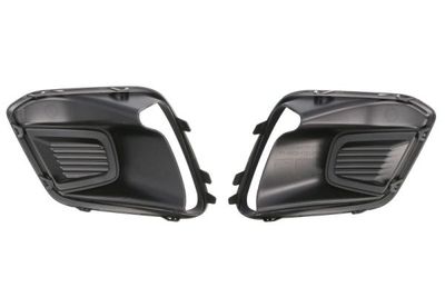 Voorbumper afdekking Voor Links/Rechts (2 st. set, zwart) past: RENAULT KANGOO III 01.21-