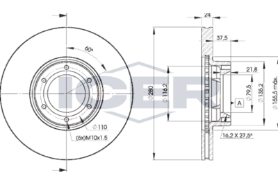 спирачен диск ICER 78BD6847-2