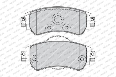 Remblokken set Voor , past: CITROEN C4 II, DS4 1.2/1.4/1.6D 11.09-