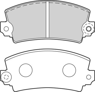 BREMSBELAGSATZ SCHEIBENBREMSE VALEO 302509 1