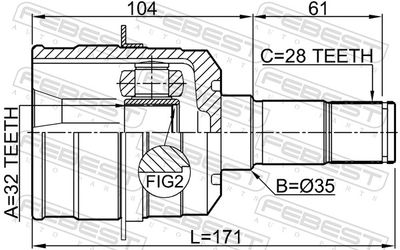 Joint Kit, drive shaft 0511-CWATLH