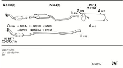 Układ wydechowy WALKER CI55019