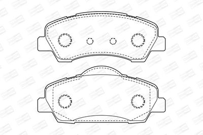 BREMSBELAGSATZ SCHEIBENBREMSE CHAMPION 573461CH 1
