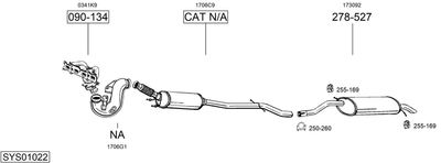 Изпускателна система BOSAL SYS01022