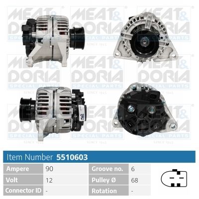 Alternator MEAT & DORIA 5510603