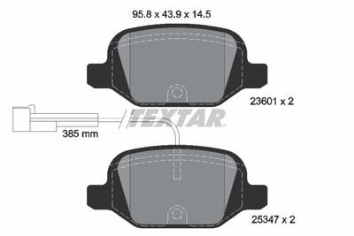 Brake Pad Set, disc brake 2360104