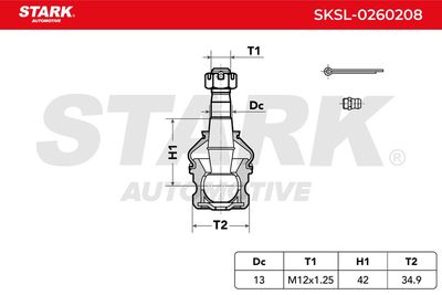 Шарнири STARK SKSL-0260208