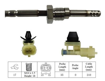 SENZOR TEMPERATURA GAZE EVACUARE