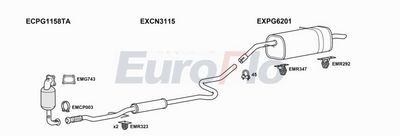 Układ wydechowy EUROFLO CNC3AI121001B