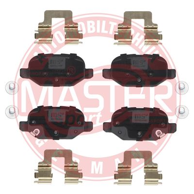 Комплект тормозных колодок, дисковый тормоз MASTER-SPORT GERMANY 13046027832N-SET-MS для FIAT PANDA