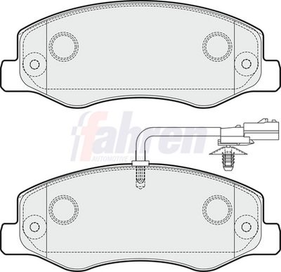 Fahren Brake Pad Set, disc brake FBP3272