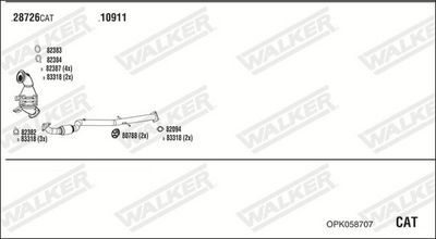 Изпускателна система WALKER OPK058707