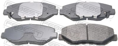 Комплект тормозных колодок, дисковый тормоз FEBEST 0301-RDF для HONDA ELEMENT