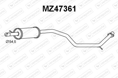 Предглушитель выхлопных газов VENEPORTE MZ47361 для MAZDA 5