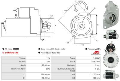 STARTER AS-PL S4081S 4