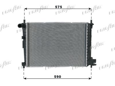 FRIGAIR 0105.3066 Радиатор охлаждения двигателя для FORD FIESTA Автофургон / микроавтобус (JV_)