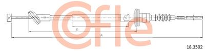 Трос, управление сцеплением COFLE 92.18.3502 для DAEWOO MATIZ