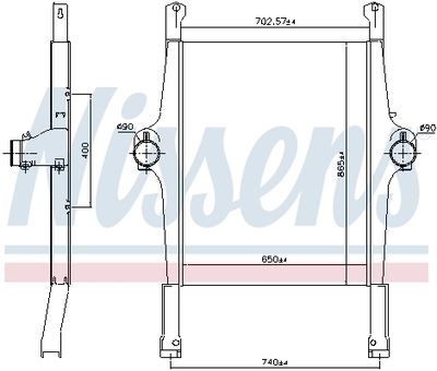 INTERCOOLER COMPRESOR NISSENS 97022