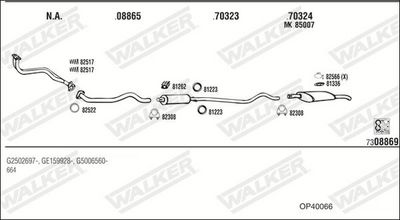Изпускателна система WALKER OP40066
