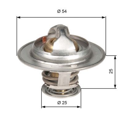 Thermostat, coolant TH13076G1