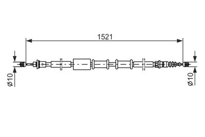 Cable Pull, parking brake 1 987 482 109