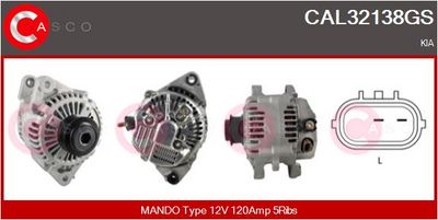 GENERATOR / ALTERNATOR CASCO CAL32138GS