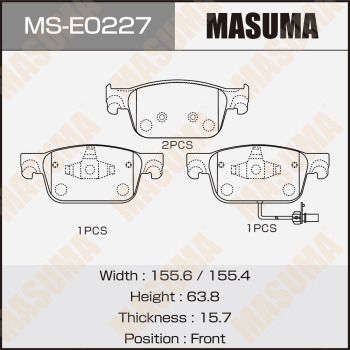 MASUMA MS-E0227 Ремкомплект барабанных колодок  для AUDI A4 (Ауди А4)