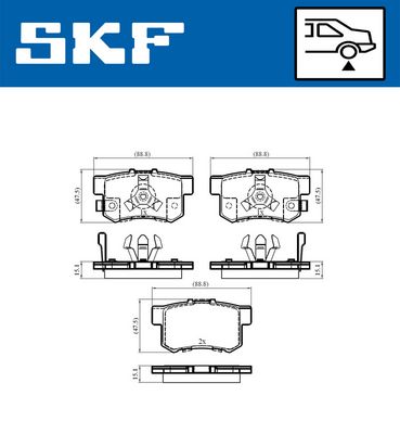 Brake Pad Set, disc brake VKBP 90397 A