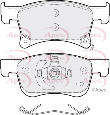 Brake Pad Set APEC PAD2056