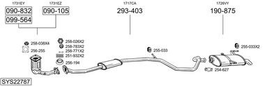 Układ wydechowy BOSAL SYS22787