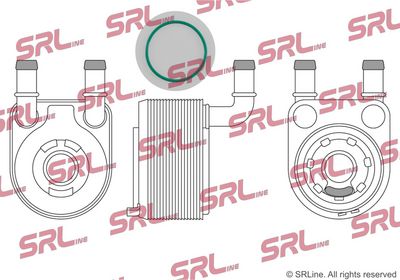 Oil cooler, engine oil