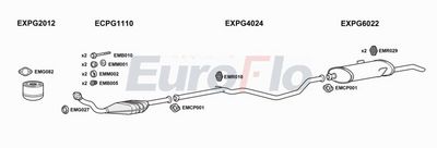 Układ wydechowy EUROFLO PG40519D3001B