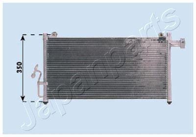 Конденсатор, кондиционер JAPANPARTS CND253011 для MAZDA 323