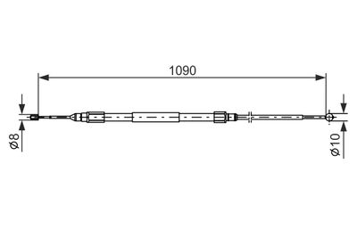 CABLU FRANA DE PARCARE BOSCH 1987477949