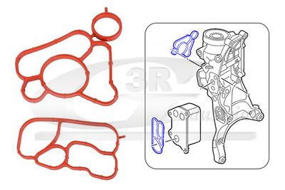 SET GARNITURI RADIATOR ULEI 3RG 76703
