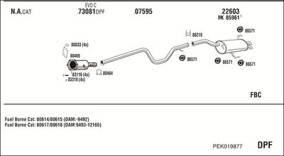 SISTEM DE ESAPAMENT WALKER PEK019877